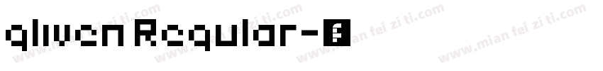 gliven Regular字体转换